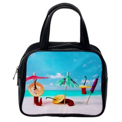 Red Chili Peppers On The Beach Classic Handbag (one Side) by FunnyCow