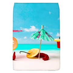Red Chili Peppers On The Beach Removable Flap Cover (l) by FunnyCow