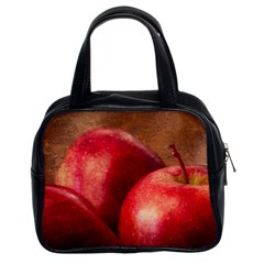 Three Red Apples Classic Handbag (two Sides) by FunnyCow