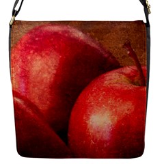 Three Red Apples Flap Closure Messenger Bag (s) by FunnyCow