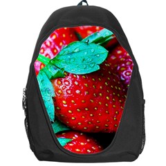 Red Strawberries Backpack Bag by FunnyCow