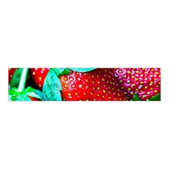 Red Strawberries Velvet Scrunchie by FunnyCow