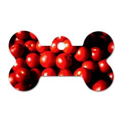 Pile Of Red Tomatoes Dog Tag Bone (one Side) by FunnyCow