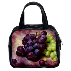 Red And Green Grapes Classic Handbag (two Sides) by FunnyCow