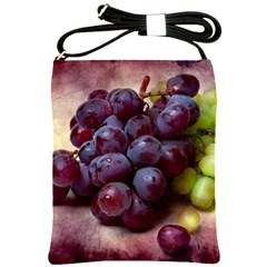 Red And Green Grapes Shoulder Sling Bag