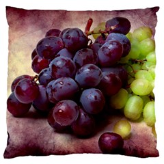 Red And Green Grapes Large Flano Cushion Case (two Sides) by FunnyCow