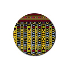 Shapes Rows                                          Rubber Coaster (round)