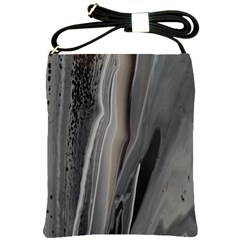 Black Marble Shoulder Sling Bag