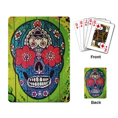 Mexican Skull Playing Cards Single Design by alllovelyideas