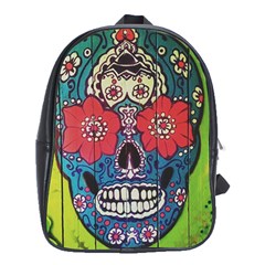 Mexican Skull School Bag (xl) by alllovelyideas