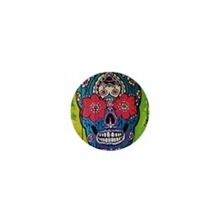 Mexican Skull 1  Mini Buttons by alllovelyideas