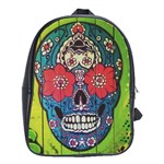 Mexican skull School Bag (Large) Front