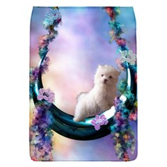 Cute Little Maltese Puppy On The Moon Removable Flap Cover (s) by FantasyWorld7