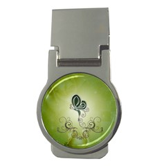 Wonderful Butterlies , Green Colors Money Clips (round)  by FantasyWorld7