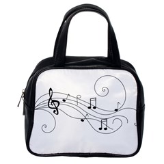 Music Partition Classic Handbag (one Side) by alllovelyideas