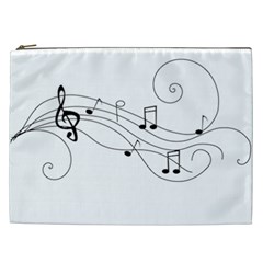 Music Partition Cosmetic Bag (xxl) by alllovelyideas