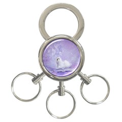 Cute Little Maltese, Soft Colors 3-ring Key Chains by FantasyWorld7