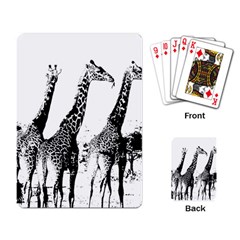 Giraffe  Playing Cards Single Design by Valentinaart