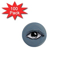 Pop Art Eye 1  Mini Magnets (100 Pack)  by Valentinaart