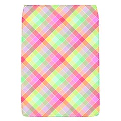 Pastel Rainbow Tablecloth Diagonal Check Removable Flap Cover (s) by PodArtist