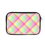 Pastel Rainbow Tablecloth Diagonal Check Apple MacBook Pro 13  Zipper Case Front