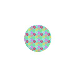 Pastel Rainbow Monstera 1  Mini Buttons by PodArtist