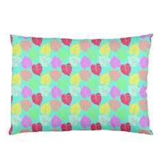 Pastel Rainbow Monstera Pillow Case (two Sides) by PodArtist