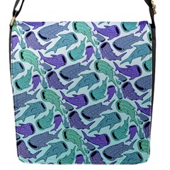 Whale Sharks Flap Closure Messenger Bag (s) by mbendigo