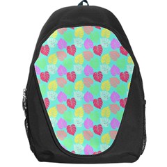 Pastel Rainbow Monstera Backpack Bag