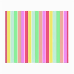 Pastel Rainbow Sorbet Deck Chair Stripes Small Glasses Cloth (2-side) by PodArtist