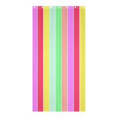 Pastel Rainbow Sorbet Deck Chair Stripes Shower Curtain 36  X 72  (stall) 