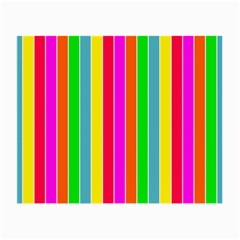 Neon Hawaiian Rainbow Deck Chair Stripes Small Glasses Cloth by PodArtist