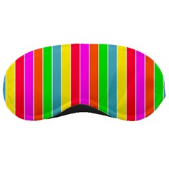 Neon Hawaiian Rainbow Deck Chair Stripes Sleeping Masks by PodArtist