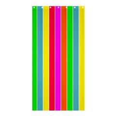 Neon Hawaiian Rainbow Deck Chair Stripes Shower Curtain 36  X 72  (stall)  by PodArtist