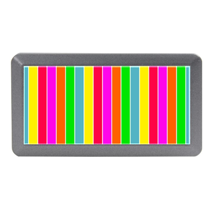 Neon Hawaiian Rainbow Deck Chair Stripes Memory Card Reader (Mini)