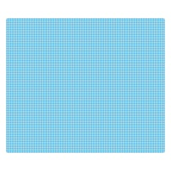 Oktoberfest Bavarian Blue Mini Houndstooth Check Double Sided Flano Blanket (small)  by PodArtist