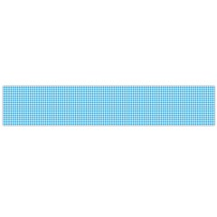 Oktoberfest Bavarian Blue Mini Houndstooth Check Large Flano Scarf  by PodArtist