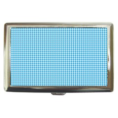 Oktoberfest Bavarian Blue Houndstooth Check Cigarette Money Case by PodArtist