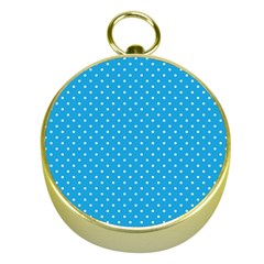 Mini White Polkadots On Oktoberfest Bavarian Blue Gold Compasses by PodArtist