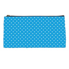 Mini White Love Hearts On  Oktoberfest Bavarian Blue Pencil Cases by PodArtist