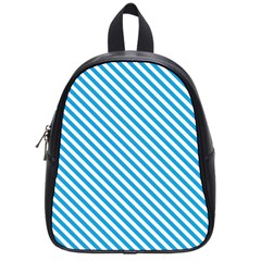 Oktoberfest Bavarian Blue And White Small Candy Cane Stripes School Bag (small) by PodArtist