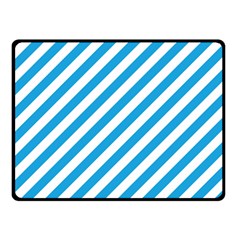 Oktoberfest Bavarian Blue And White Candy Cane Stripes Double Sided Fleece Blanket (small)  by PodArtist