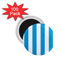 Oktoberfest Bavarian Blue And White Large Cabana Stripes 1 75  Magnets (100 Pack)  by PodArtist