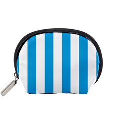 Oktoberfest Bavarian Blue And White Large Cabana Stripes Accessory Pouch (small) by PodArtist