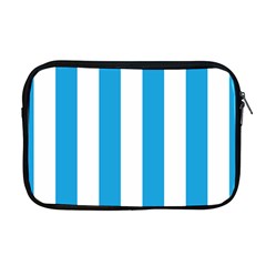 Oktoberfest Bavarian Blue And White Large Cabana Stripes Apple Macbook Pro 17  Zipper Case by PodArtist