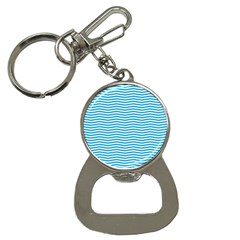 Oktoberfest Bavarian Blue And White Chevron Stripes Bottle Opener Key Chains by PodArtist