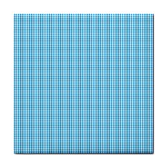 Oktoberfest Bavarian Blue And White Small Gingham Check Tile Coasters by PodArtist