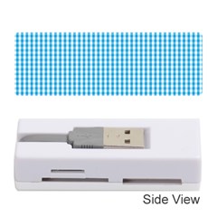 Oktoberfest Bavarian Blue And White Gingham Check Memory Card Reader (stick) by PodArtist