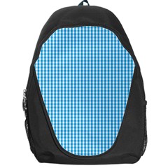 Oktoberfest Bavarian Blue And White Gingham Check Backpack Bag