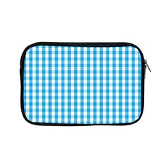 Oktoberfest Bavarian Blue And White Large Gingham Check Apple Ipad Mini Zipper Cases by PodArtist